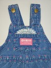 Vintage Oshkosh Denim Jumper Dress Size 2t Rose Print Floral