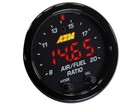 Aem Electronics X-series Black 52mm Wideband Air Fuel Ratio   35psi Boost Gauges