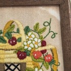 Vtg Jiffy Sunset Home Is Where Your Heart Is Embroidery Crewel Framed Davenport