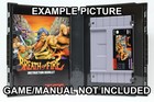   -f  Protective Display Case For Super Nintendo Snes Games - No Game manual