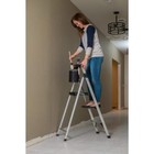 3-step Aluminum Step Stool Ladder 250 Lbs  Type I Duty Rating 9 Ft  Reach Height