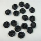 100pc Powder-free Latex Protective Black Finger Cots For Sensitive Materials