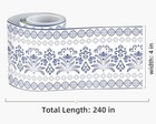 Mirror Frame Border - Floral Peel And Stick Wall Borders 4  X 240  Wb-5623