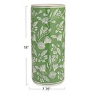 Ceramic Umbrella Stand  Green