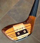 Wood Bros Texas Golf Co Texas Persimmon Driver 10  S-flex Rh New Shaft   Grip