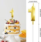 21st Birthday Candles 21 Candles For Cake Gold Number Candles Party Favors