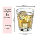6 Pack Shot Glasses  1 7 Oz Clear Heavy Base Shot Glass For Tequila  Whiskey    