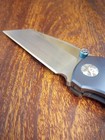 Eos Surgeon Titanium Folding Pocket Knife Wharncliffe Blade Cts-xhp Steel Rare
