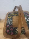 Vintage Basketville  putney  Vermont  Ash Splint Picnic Basket Pie Carrier 2002