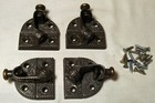 Window Lock Cast Iron Brass Vtg Sash 1876 Antique Eastlake Hardware Part  c59