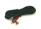 3 5mm Stereo Jack M To Dual Rca M 6ft Cable Audio
