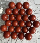 114 Grams Antique Bakelite Beads Marbled Red Yellow Orange No Holes