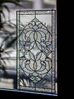 Tiffany Style Stained Glass Window Panel Rv Clear Beveled Diamond Victorian