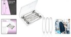 Nickel Plated Extra Large Safety Pins - 15 Pack  4 Inch For Garment Repairs
