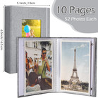 6 Pcs Small Photo Album 4 X 6 Pictures Linen Cover With Front Window Scrapbook E