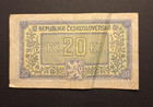 1944-45 Nd Czechoslovakia 20 Korun P- 61 -very Nice Circ Collector Note-c6648xcn