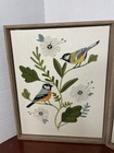 Bp Home Textile Embroidered Woven Wall Art Flower Bird Home Decor 12  X 15    Set