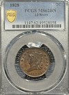 1828 Half Cent 13 Stars Pcgs Ms62bn