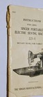 Singer Instructions For Portable Electric Sewing Machine 221-1 Manual Booklet 
