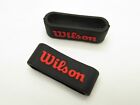Wilson  logo  Black Silicone Rubber Tennis  Racquet Grip Band  choose Qty 
