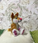 Mini Needle Felted Yellow Tabby Cat