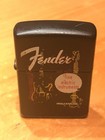 Black Zippo Fender Guitar Fine Electric Intruments 1955 Catalog Lighter