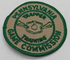 Vtg Pennsylvania Game Commission Trapper Training Embroidered Patch