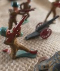 Antique Cast Lead Soldier Figures  lot Of 7  Barclay Manoil Style 1920s   40s Usa