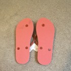 Gap Kids Pink clear Flip Flop Sandals W  Rhinestone Accents  Slip On  5 6