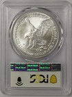 2025  p   1 1oz Silver Eagle With Eagle Privy Pcgs Ms70 First Strike