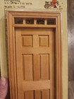 Vintage Houseworks 6 Panel Classic Exterior Door  6000 Doll House Scale 1 12th 