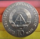 1973 East Germany Silver 10 Marks Rare Low Mintage N-151