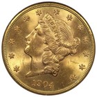1904-s  20 Gold Liberty Double Eagle Pcgs Ms63 Cac Rattler Ogh