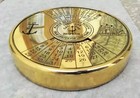 Compass Brass Nautical Gift Pocket Kelvin Brass Calendar Compass Antique Vintage