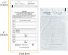 Deposit Bags Security Pocket Bank 6 Inch X 9 Inch  white  500 Pack 