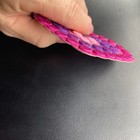 Glittered Heart Craft Kit Adhesive Foam Disks Magenta Purple Pink Hang Ornament