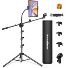 Adjustable Mic Stand With Tripod  Floor Tablet   Phone Holder  Boom Arm