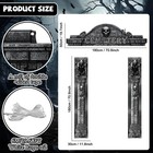 3pcs Halloween Decorations Door Banners Halloween Cemetery Archway Door Banner T