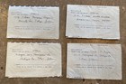 X4 Original Handwritten Letters Donald Keene Japan Scholar Japanese Culture  