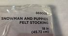 Bucilla Felt Christmas Stocking Snowman And Puppies New  86900e