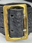 Vintage Black Leather Basketweave 2 25  Duty Belt - Mirage Usa - Size 36