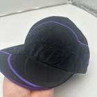 Reebok Los Angeles Lakers Black Purple Embossed Fitted Hat Size 7