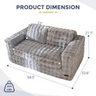 Loveseat Sofa For Living Room  Small Sofa Couch Tufted Boneless Couch  Comfy    