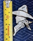 1989 Roger Miller 4 Grams Sterling Silver Cowboy Silhouette Lrg Brooch Pin  925