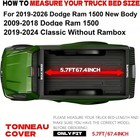 Soft Tri-fold Truck Bed Tonneau Cover Compatible With 2009-2025 2026 Dodge Ram 1