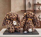 Jellycat Cobblehop Leopard Bunny Stuffed Animal Toy Comes With Dust Bag