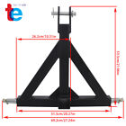 3 Point 2   Trailer Receiver Hitch Tow Drawbar Category 1 Tractor Adapter Black