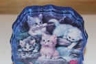Bradford Purr-fect Reflections Jurgen Scholz Crystal Kittens Kitty Cat Plaque