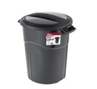 Hyper Tough 20 Gallon Heavy Duty Plastic Garbage Can With Lid  Black