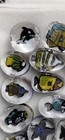 Blown Glass Raw Millie Chips Marine Aquatic Fish Animals Theme 26 Pieces Art 